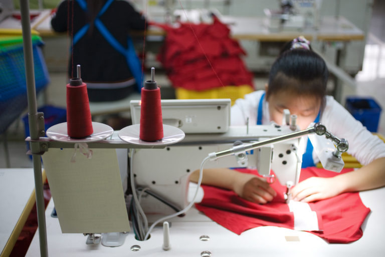 A worker who sews a garment