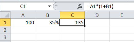 How to calculate a percentage change using Excel.
