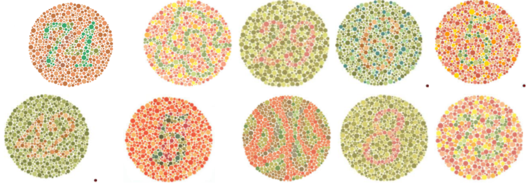 a colour blindness image test