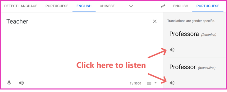 Shows how to use Google Translate