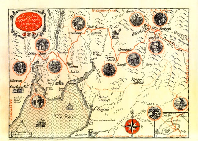 George Fox's journey to the Westmorland Seekers 1652