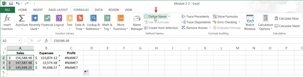 Using Excel Understanding Named Ranges