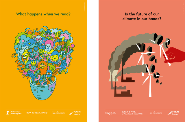 New souvenir posters for two FutureLearn courses