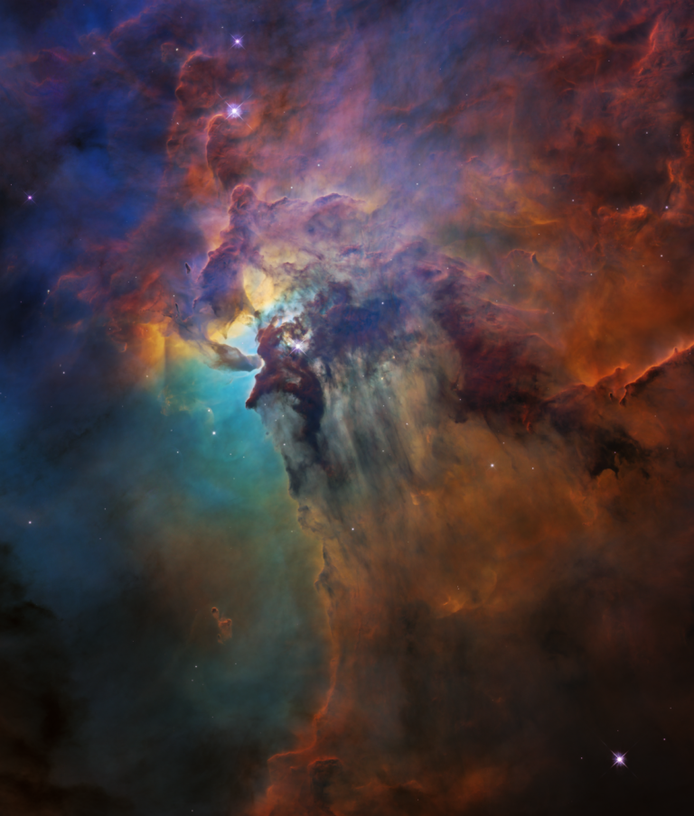 A beautiful image of a very colourful nebula