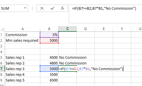 Values in column A with AND statement formula in cell B2