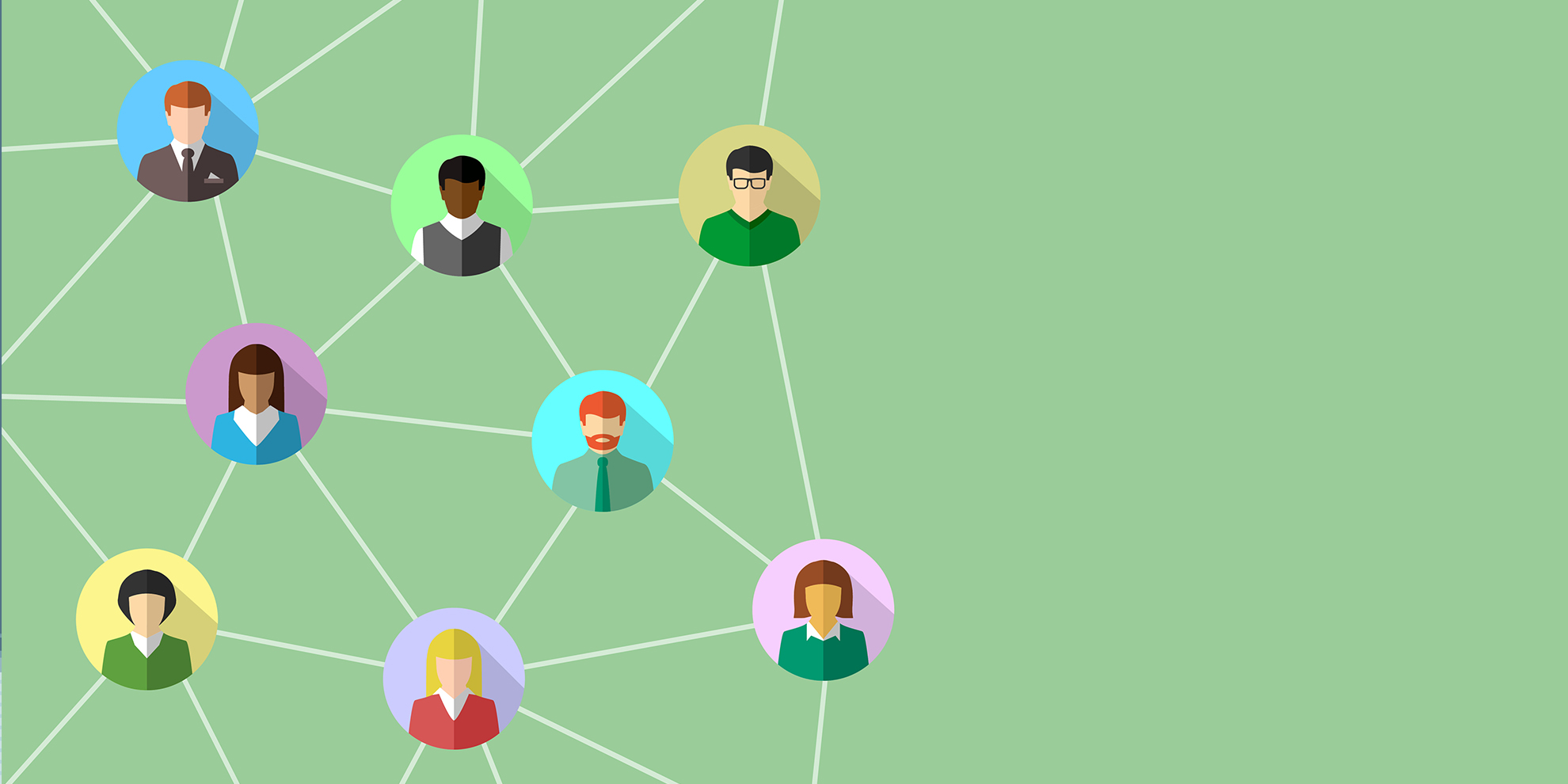 Illustration of people doing a MOOC