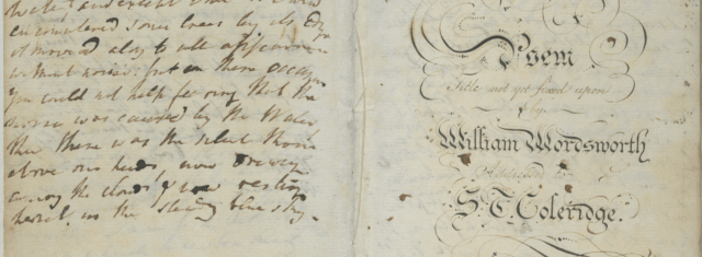 A William Wordsworth manuscript