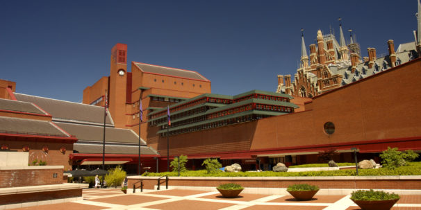 a photo of the British Library in London
