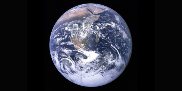 Vue de la planète Terre depuis l'espace
