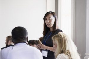 Group of people at a business conference