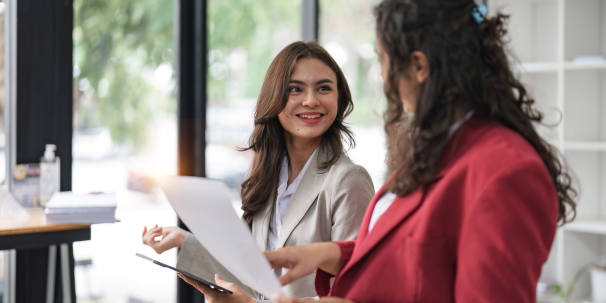two office women