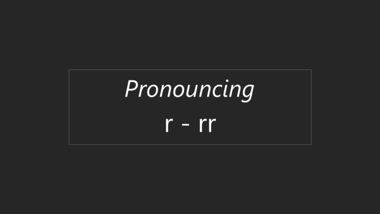 Pronunciation R Rr