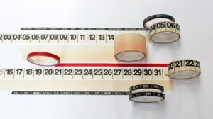 Calendar Masking Tape