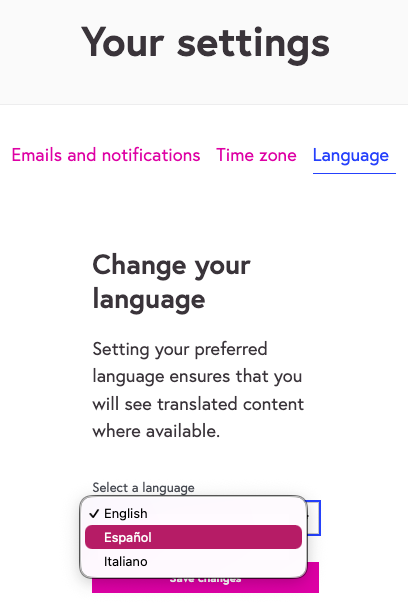 How to change your language settings on FutureLearn - FutureLearn